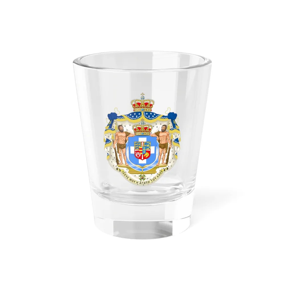 Royal Coat of Arms of Greece (1863-1936) - Shot Glass 1.5oz 1.5oz - Go Mug Yourself
