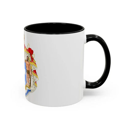 Royal Coat of Arms of Greece (blue cross) - Accent Coffee Mug - Go Mug Yourself