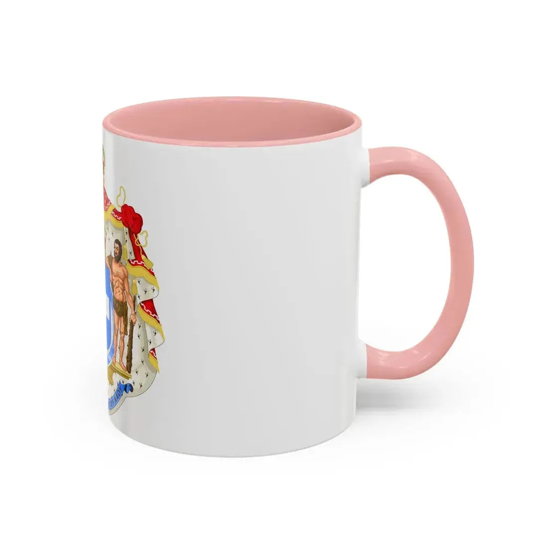 Royal Coat of Arms of Greece (blue cross) - Accent Coffee Mug - Go Mug Yourself