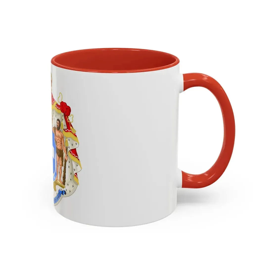 Royal Coat of Arms of Greece (blue cross) - Accent Coffee Mug - Go Mug Yourself