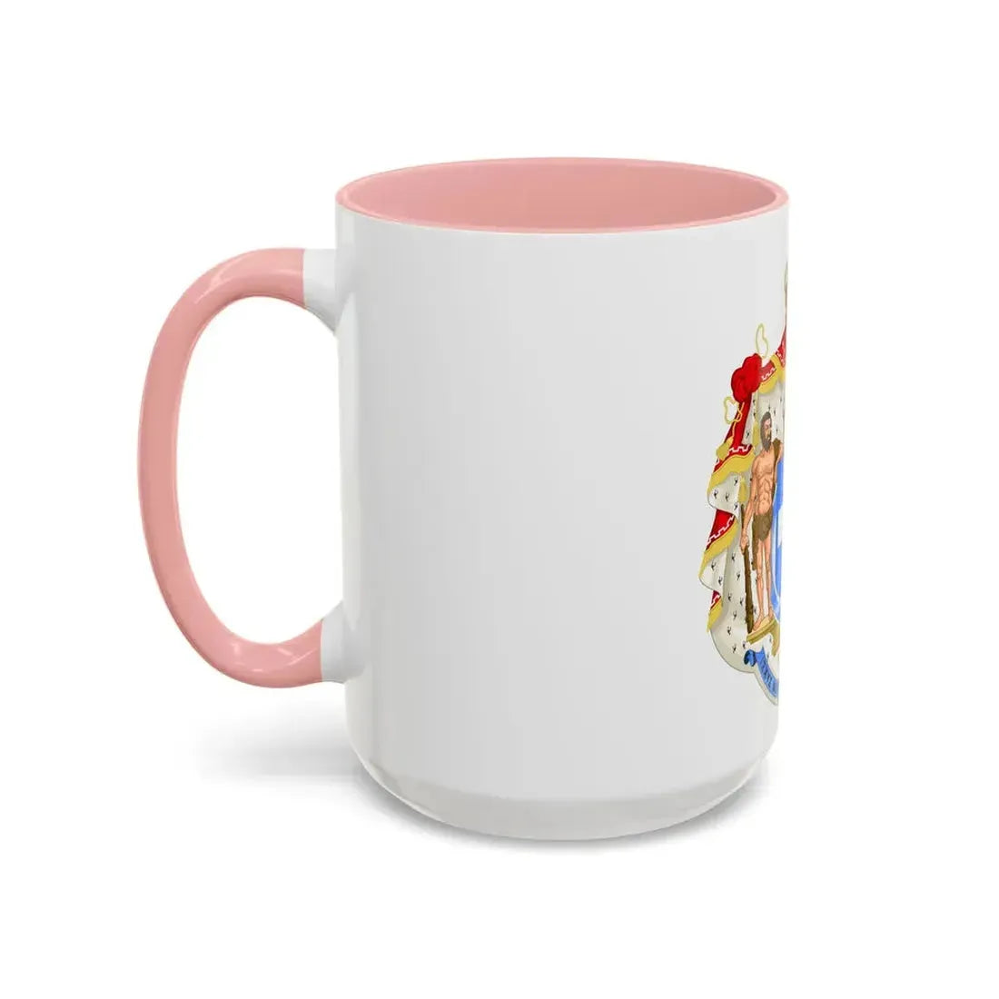 Royal Coat of Arms of Greece (blue cross) - Accent Coffee Mug - Go Mug Yourself