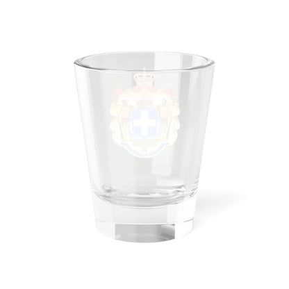 Royal Coat of Arms of Greece blue cross (Greece) (Coat of Arms) Shot Glass 1.5oz - Go Mug Yourself