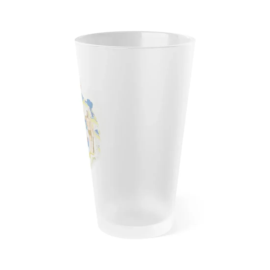 Royal Coat of Arms of Greece - Frosted Pint Glass 16oz - Go Mug Yourself