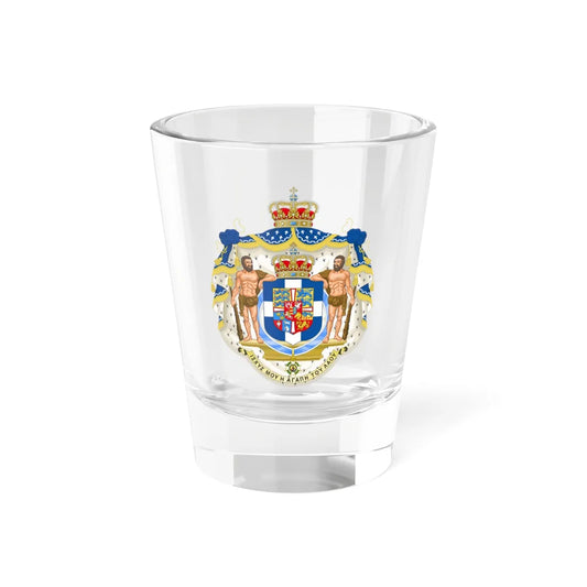 Royal Coat of Arms of Greece (Greece) (Coat of Arms) Shot Glass 1.5oz 1.5oz - Go Mug Yourself