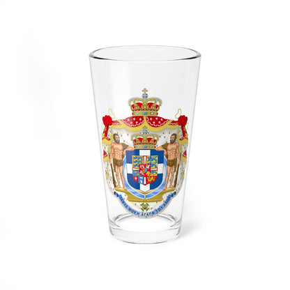 Royal Coat of Arms of Greece variant (Greece) (Coat of Arms) Pint Glass 16oz 16oz - Go Mug Yourself