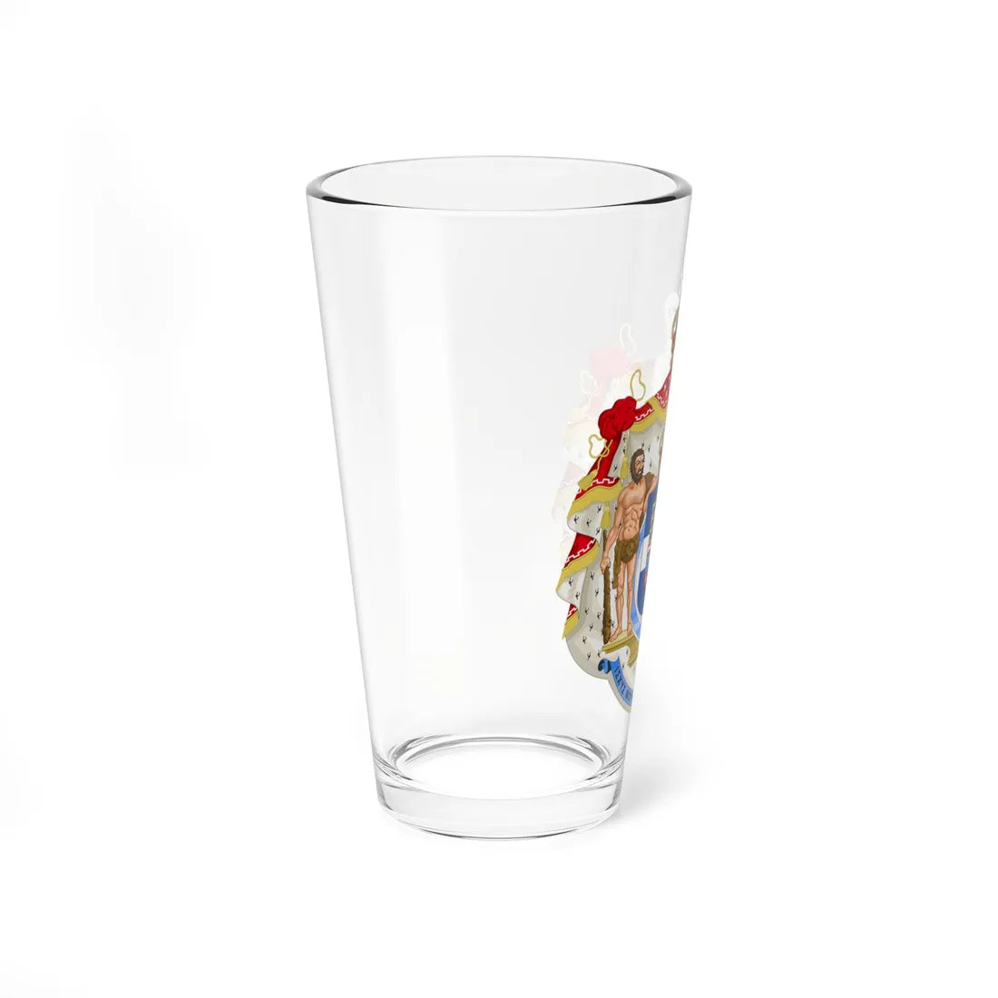 Royal Coat of Arms of Greece variant (Greece) (Coat of Arms) Pint Glass 16oz - Go Mug Yourself