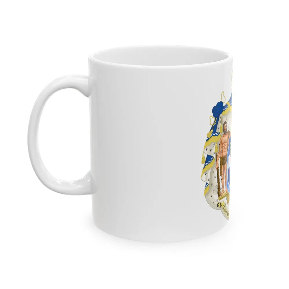 Royal Coat of Arms of Greece - White Coffee Mug-Go Mug Yourself