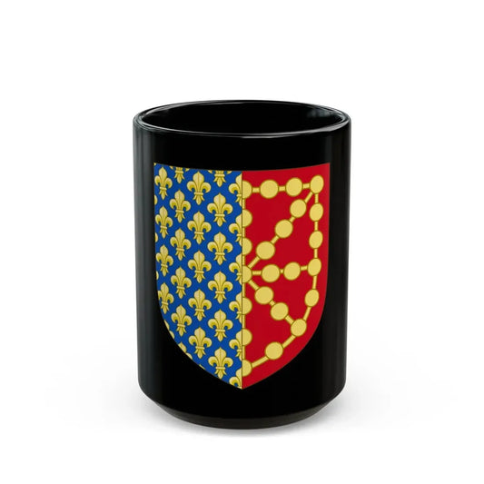 Royal Coat of Arms of Navarre (1285-1328) - Black Coffee Mug 15oz - Go Mug Yourself