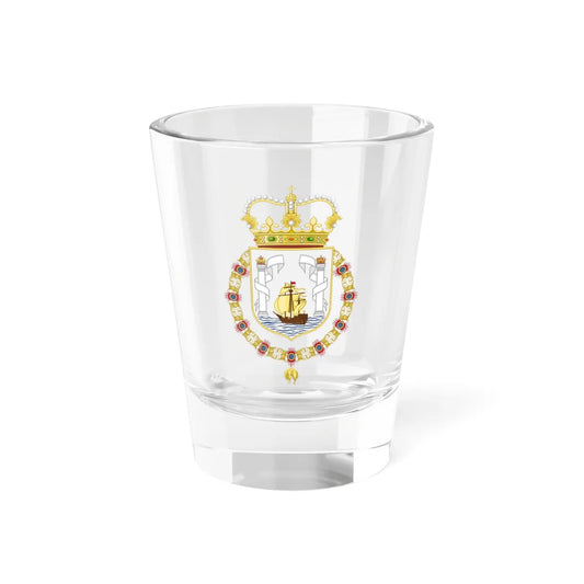 Royal Coat of Arms of New Zamora of Maracaibo (Costa Rica) (Coat of Arms) Shot Glass 1.5oz 1.5oz - Go Mug Yourself
