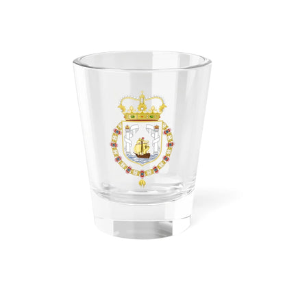 Royal Coat of Arms of New Zamora of Maracaibo (Costa Rica) (Coat of Arms) Shot Glass 1.5oz - Go Mug Yourself