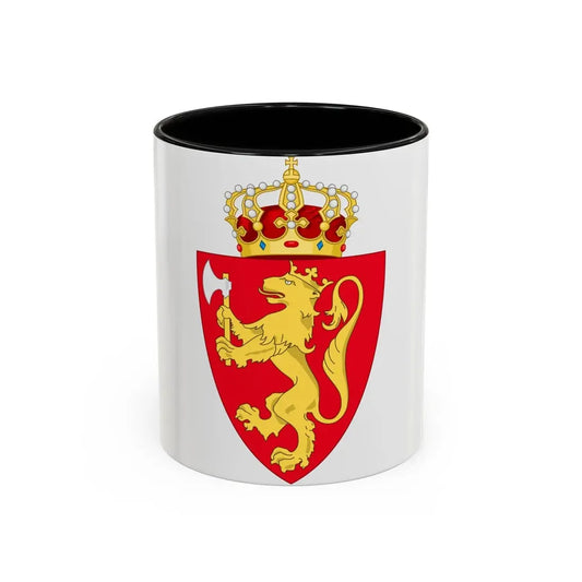 Royal coat of arms of Norway - Accent Coffee Mug 11oz Black - Go Mug Yourself