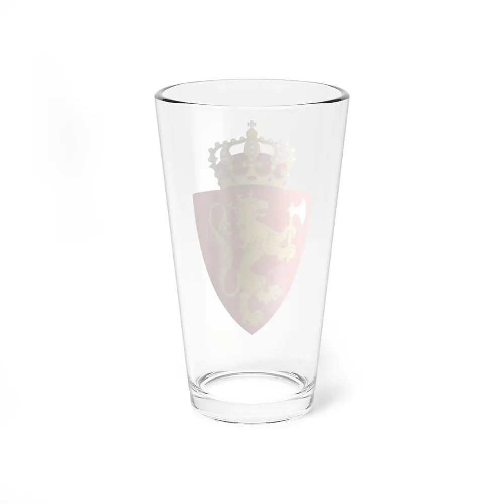 Royal coat of arms of Norway - Pint Glass 16oz-Go Mug Yourself