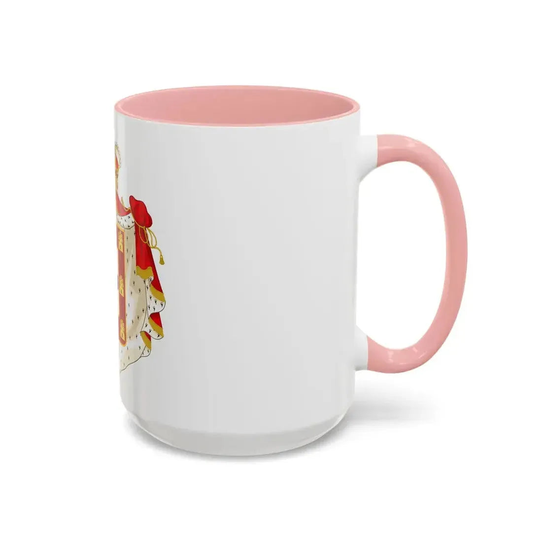 Royal Coat of Arms of Portugal with Mantle - Accent Coffee Mug - Go Mug Yourself