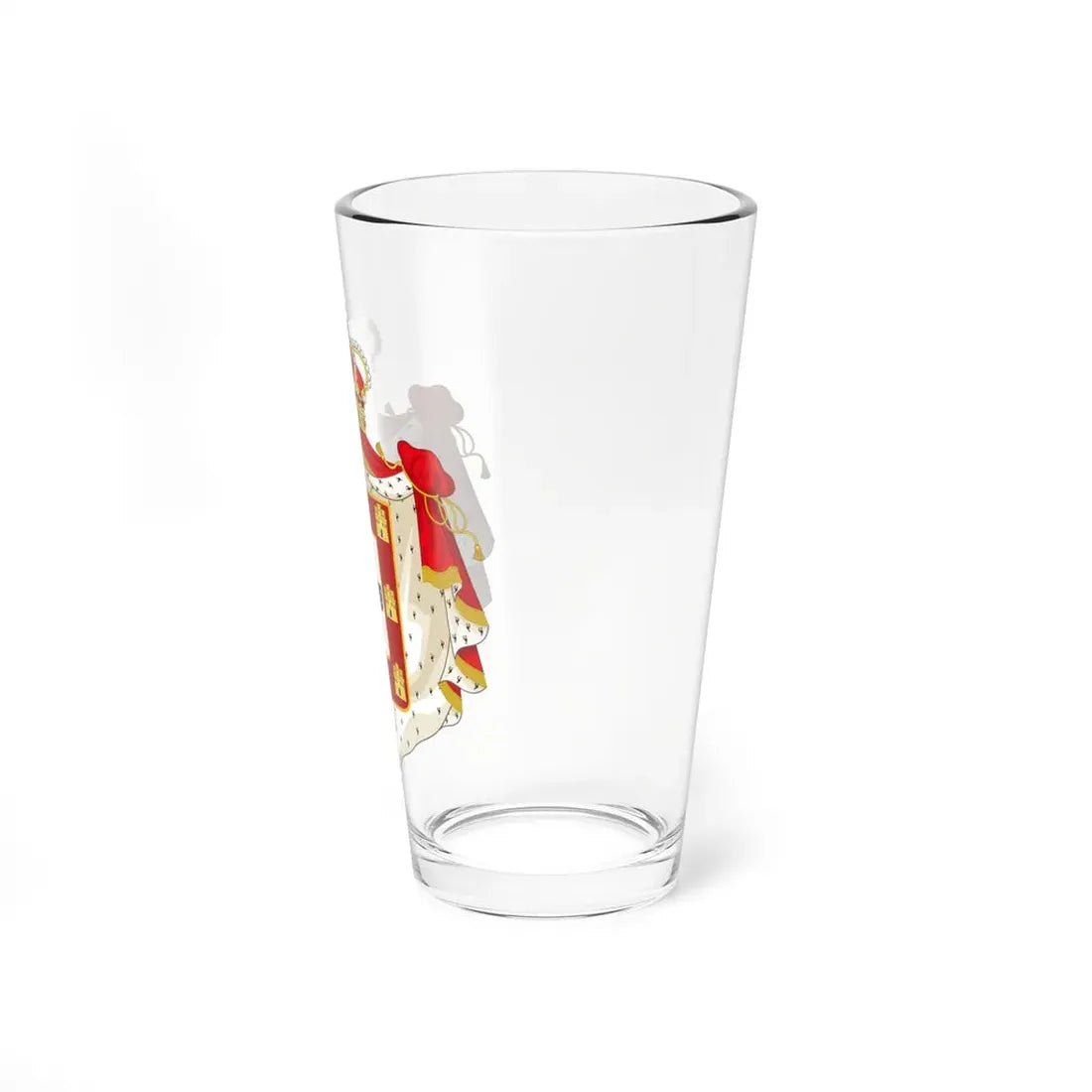 Royal Coat of Arms of Portugal with Mantle - Pint Glass 16oz - Go Mug Yourself