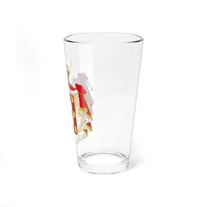 Royal Coat of Arms of Portugal with Mantle - Pint Glass 16oz - Go Mug Yourself