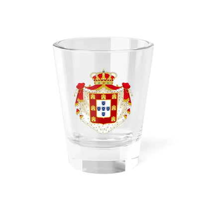 Royal Coat of Arms of Portugal with Mantle - Shot Glass 1.5oz 1.5oz - Go Mug Yourself