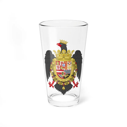 Royal Coat of Arms of Sicily 1580-1700 (Italy) (Coat of Arms) Pint Glass 16oz 16oz - Go Mug Yourself