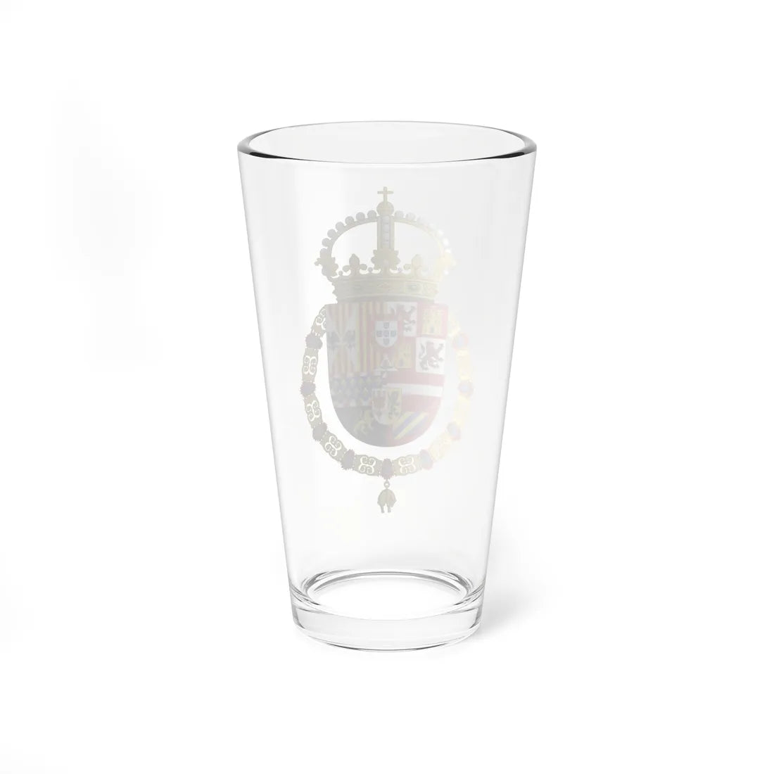 Royal Coat of Arms of Spain 1580-1668 (Spain) (Coat of Arms) Pint Glass 16oz - Go Mug Yourself