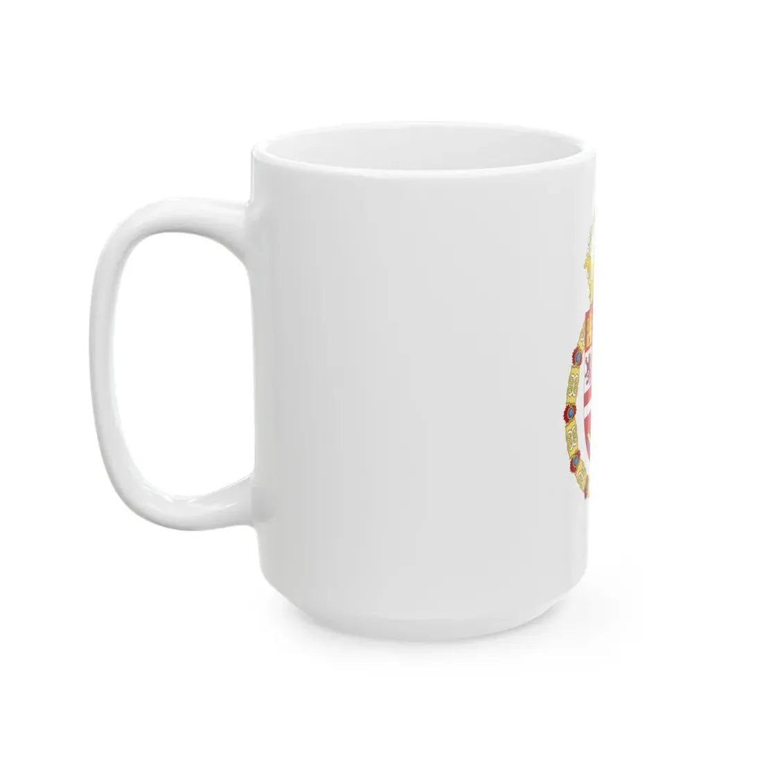 Royal Coat of Arms of Spain (1580-1668) - White Coffee Mug - Go Mug Yourself