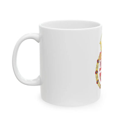 Royal Coat of Arms of Spain (1580-1668) - White Coffee Mug-Go Mug Yourself