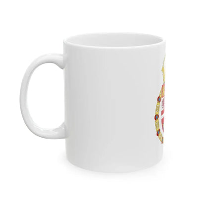 Royal Coat of Arms of Spain (1580-1668) - White Coffee Mug - Go Mug Yourself