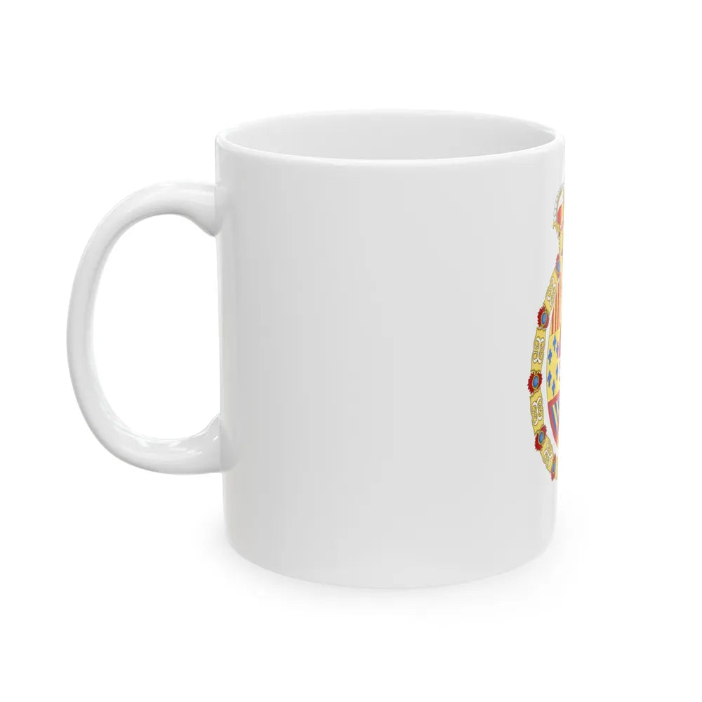 Royal Coat of Arms of Spain (1761-1868 and 1874-1931) - White Coffee Mug-Go Mug Yourself