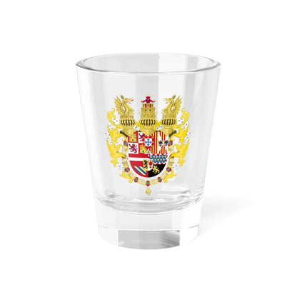 Royal Coat of Arms of Spain with Germanic Ornaments 1580-1621 (Spain) (Coat of Arms) Shot Glass 1.5oz - Go Mug Yourself