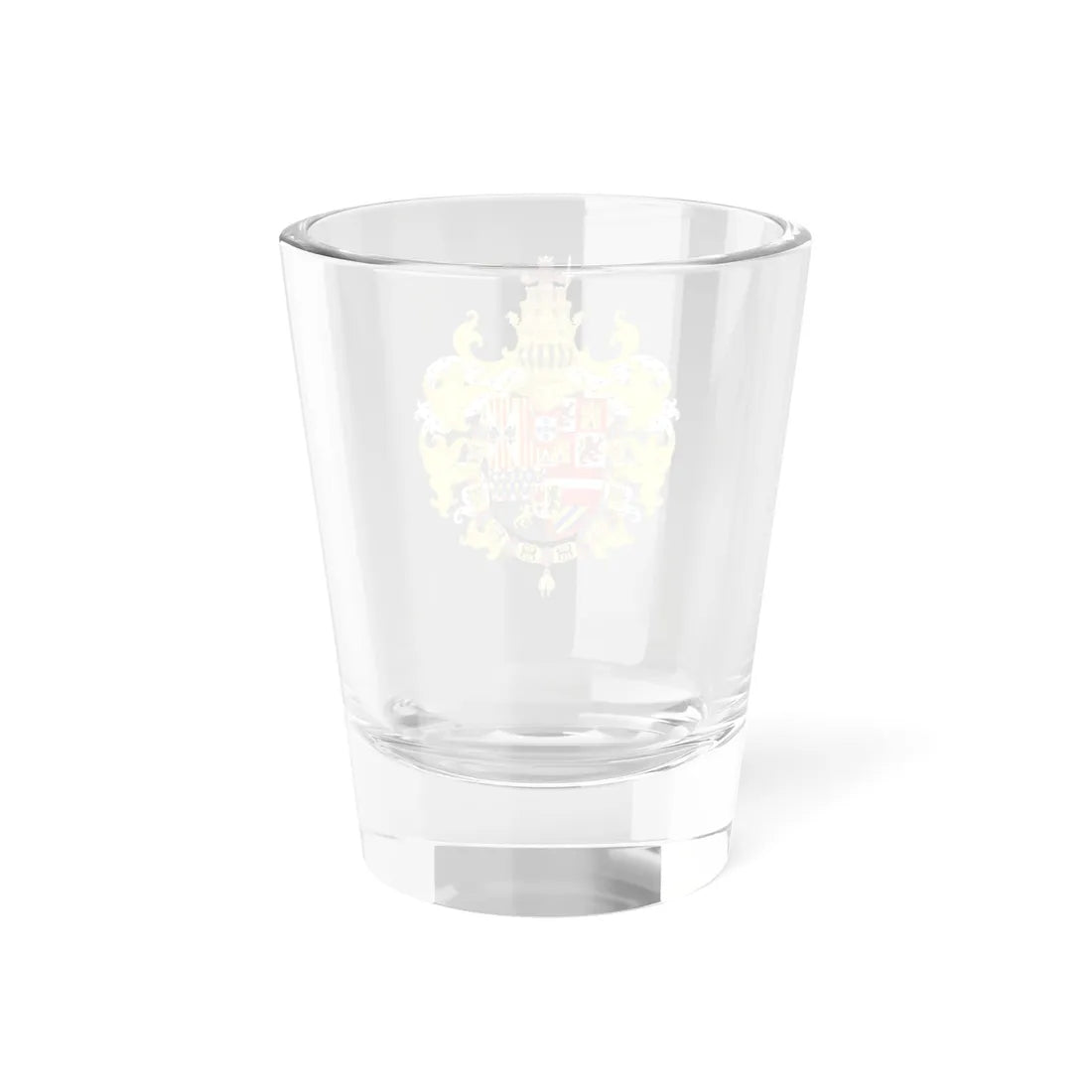 Royal Coat of Arms of Spain with Germanic Ornaments 1621-1668 (Spain) (Coat of Arms) Shot Glass 1.5oz - Go Mug Yourself