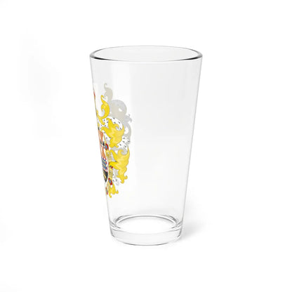 Royal Coat of Arms of Spain with Germanic Ornaments 1700-1761 (Spain) (Coat of Arms) Pint Glass 16oz - Go Mug Yourself