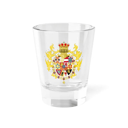 Royal Coat of Arms of Spain with Germanic Ornaments 1931 (Spain) (Coat of Arms) Shot Glass 1.5oz 1.5oz - Go Mug Yourself