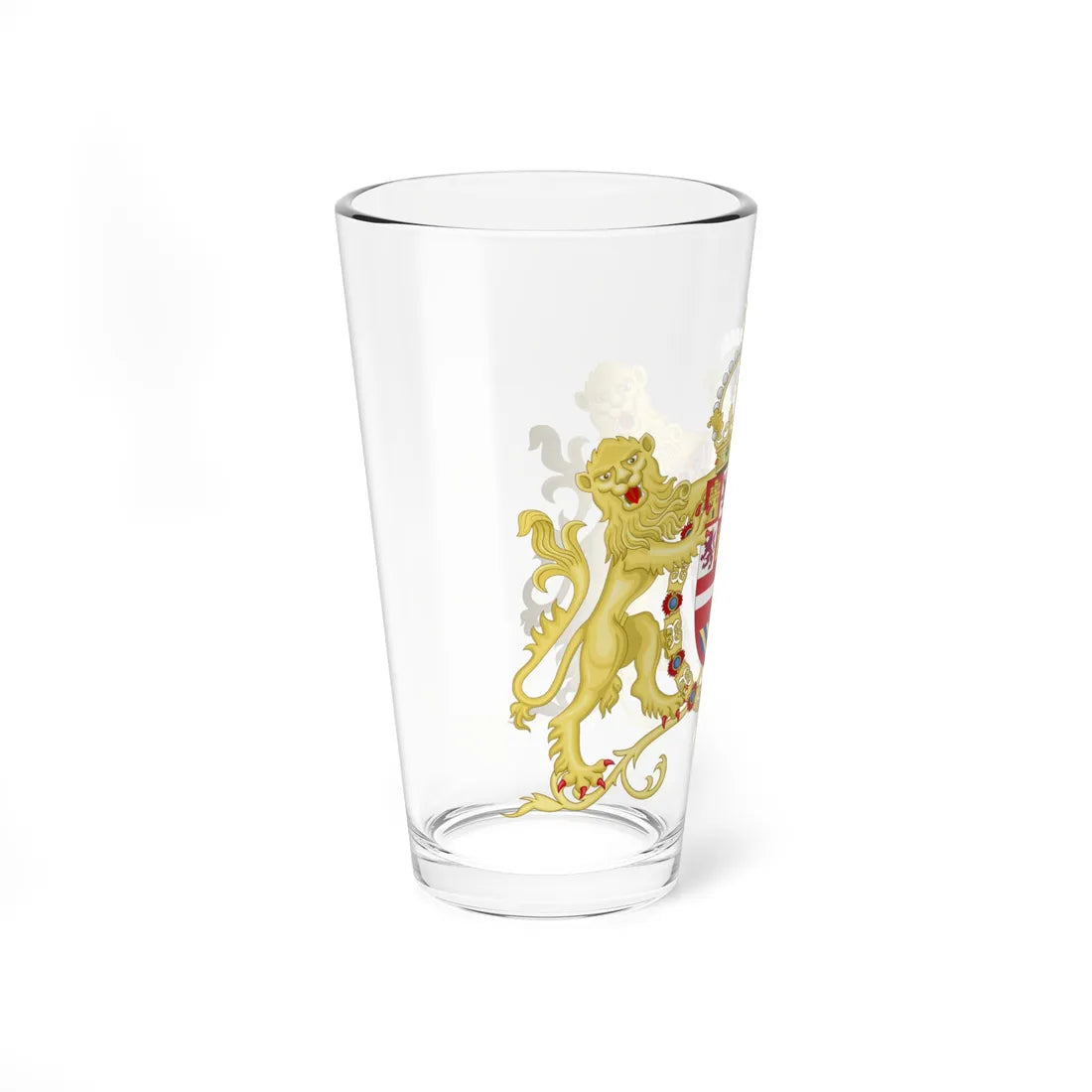 Royal Coat of Arms of Spain with Supporters 1580-1668 (Spain) (Coat of Arms) Pint Glass 16oz - Go Mug Yourself