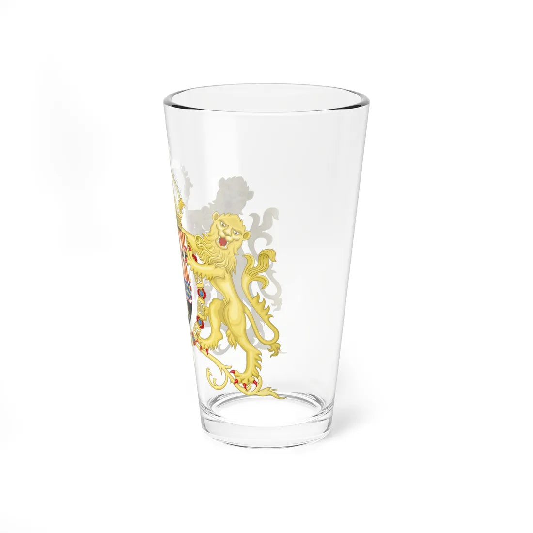 Royal Coat of Arms of Spain with Supporters 1580-1668 (Spain) (Coat of Arms) Pint Glass 16oz - Go Mug Yourself