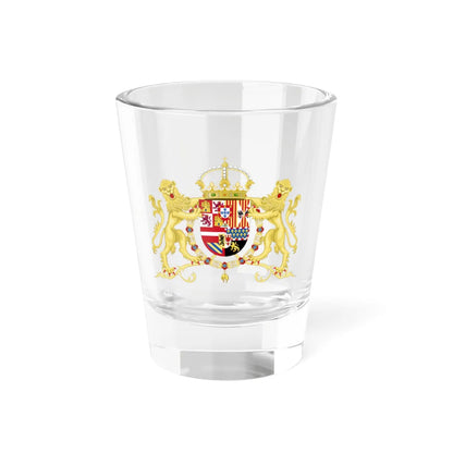 Royal Coat of Arms of Spain with Supporters 1580-1668 (Spain) (Coat of Arms) Shot Glass 1.5oz 1.5oz - Go Mug Yourself