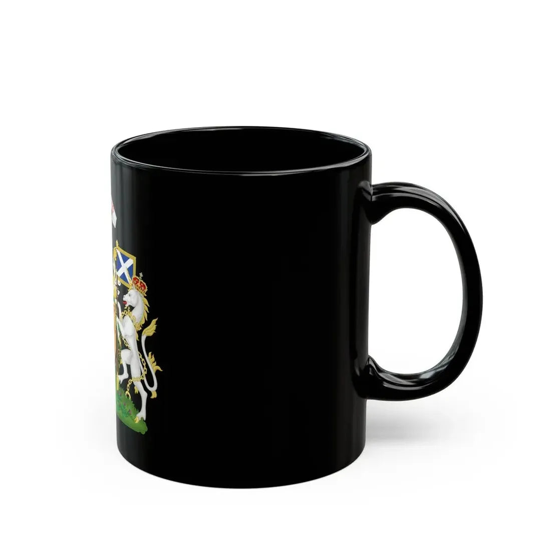 Royal Coat of Arms of the Kingdom of Scotland 2 - Black Coffee Mug - Go Mug Yourself