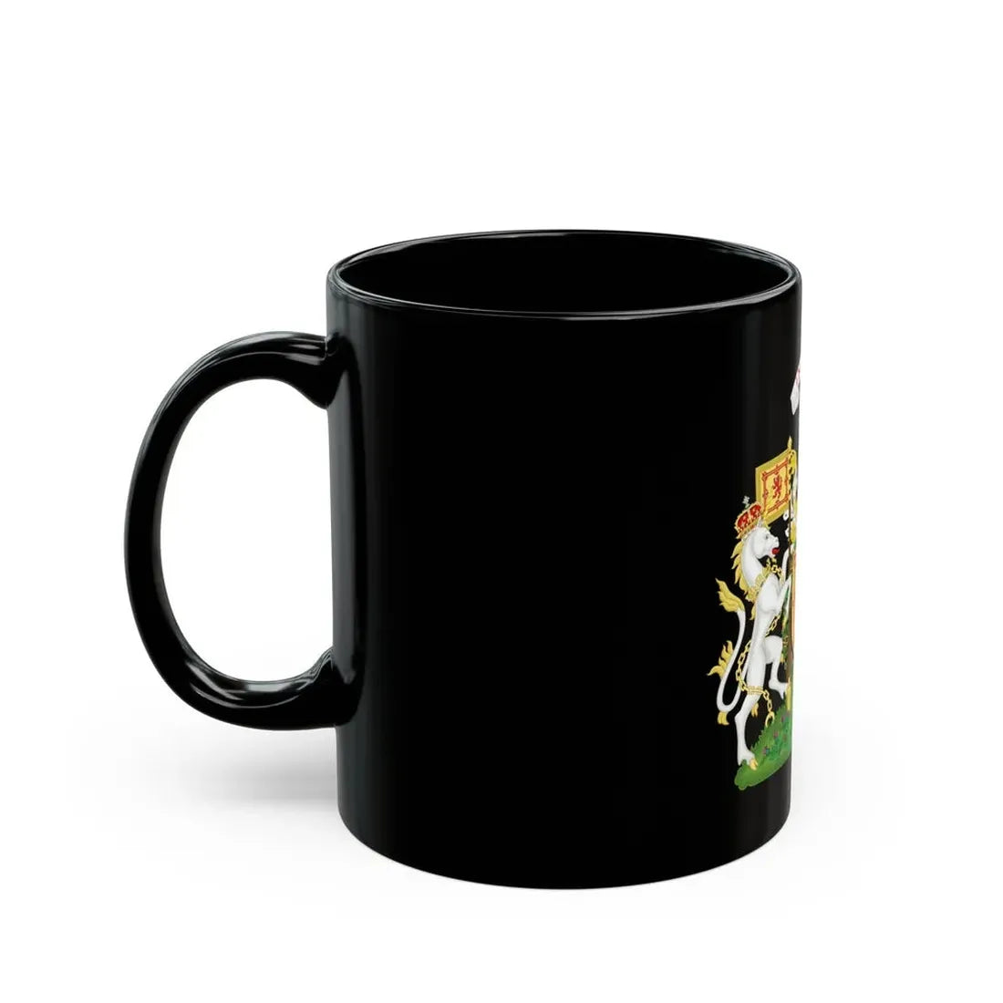 Royal Coat of Arms of the Kingdom of Scotland 2 - Black Coffee Mug - Go Mug Yourself