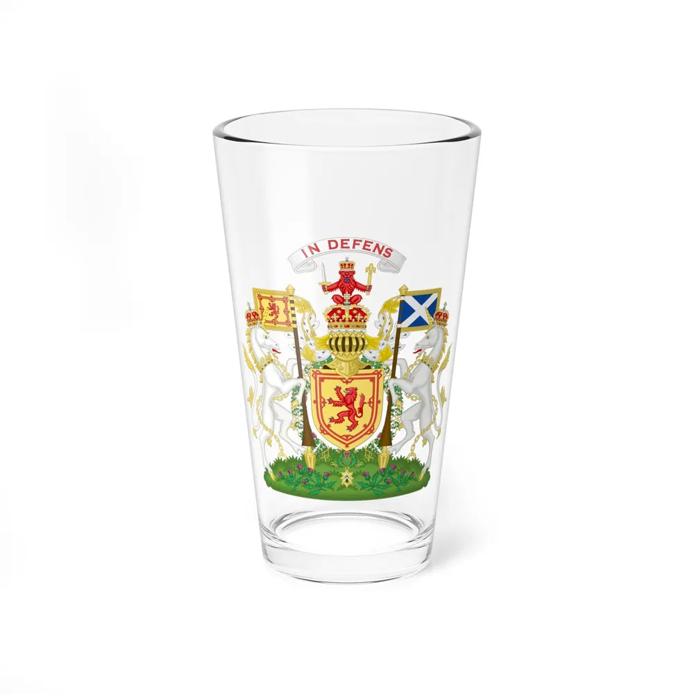 Royal Coat of Arms of the Kingdom of Scotland 2 - Pint Glass 16oz-16oz-Go Mug Yourself