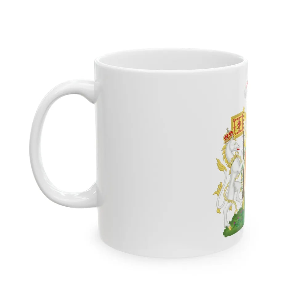 Royal Coat of Arms of the Kingdom of Scotland 2 - White Coffee Mug-Go Mug Yourself