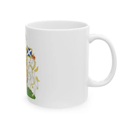 Royal Coat of Arms of the Kingdom of Scotland 2 - White Coffee Mug-Go Mug Yourself