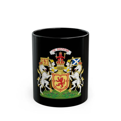 Royal Coat of Arms of the Kingdom of Scotland - Black Coffee Mug-11oz-Go Mug Yourself