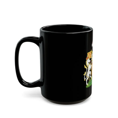 Royal Coat of Arms of the Kingdom of Scotland - Black Coffee Mug-Go Mug Yourself