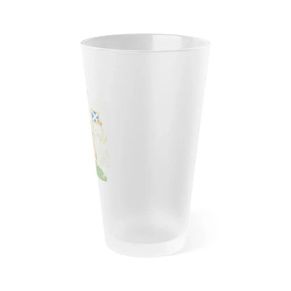 Royal Coat of Arms of the Kingdom of Scotland - Frosted Pint Glass 16oz - Go Mug Yourself