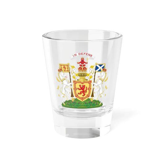 Royal Coat of Arms of the Kingdom of Scotland Variant 1 (Scotland) (Coat of Arms) Shot Glass 1.5oz 1.5oz - Go Mug Yourself
