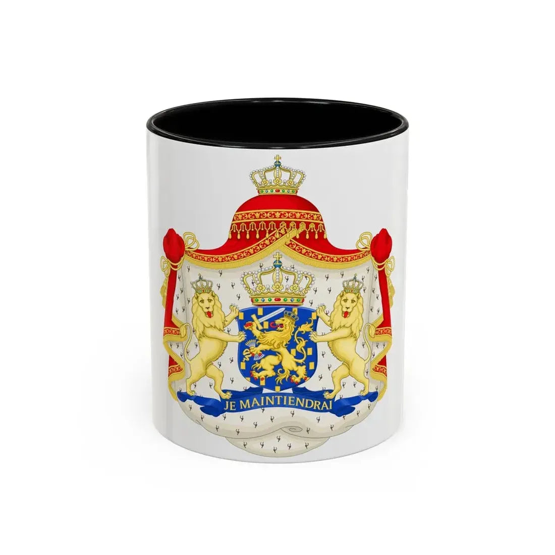 Royal coat of arms of the Netherlands (1815-1907) - Accent Coffee Mug 11oz Black - Go Mug Yourself