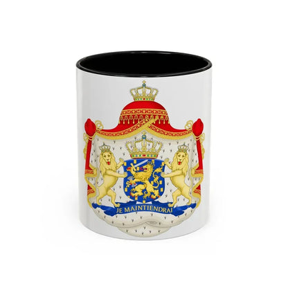 Royal coat of arms of the Netherlands (1815-1907) - Accent Coffee Mug 11oz Black - Go Mug Yourself