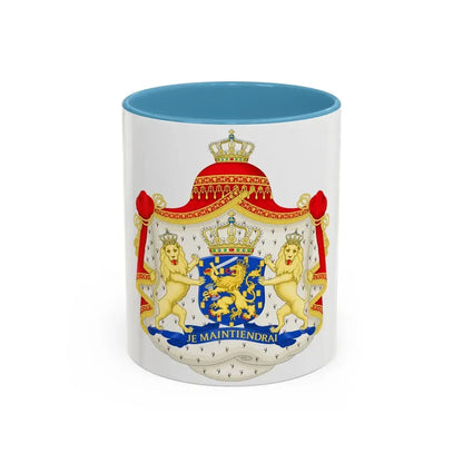 Royal coat of arms of the Netherlands (1815-1907) - Accent Coffee Mug 11oz Light Blue - Go Mug Yourself