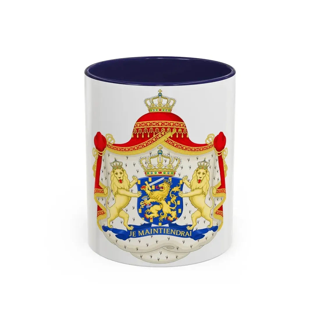 Royal coat of arms of the Netherlands (1815-1907) - Accent Coffee Mug 11oz Navy - Go Mug Yourself