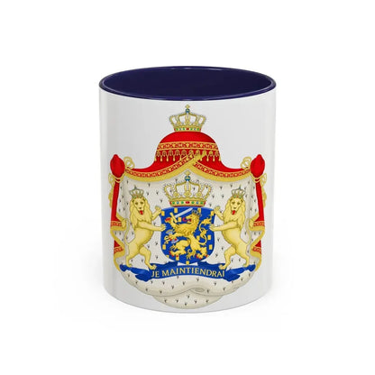 Royal coat of arms of the Netherlands (1815-1907) - Accent Coffee Mug 11oz Navy - Go Mug Yourself