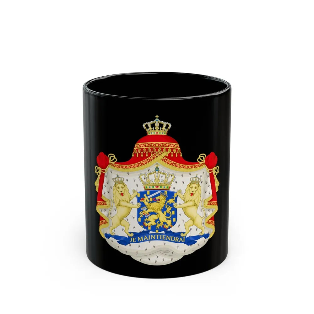 Royal coat of arms of the Netherlands (1815-1907) - Black Coffee Mug-11oz-Go Mug Yourself