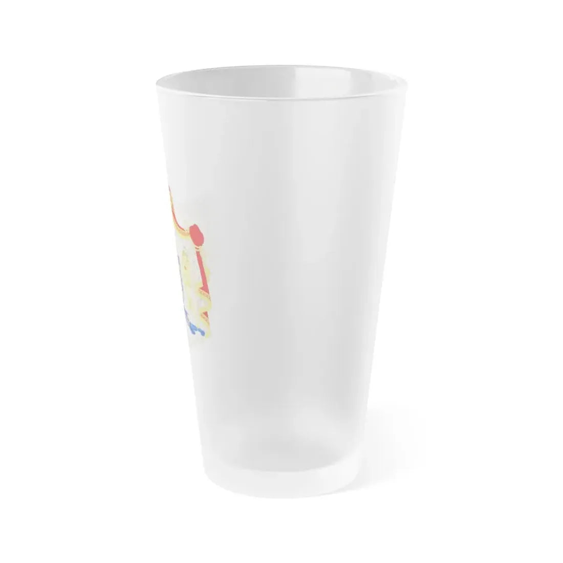 Royal coat of arms of the Netherlands (1815-1907) - Frosted Pint Glass 16oz - Go Mug Yourself