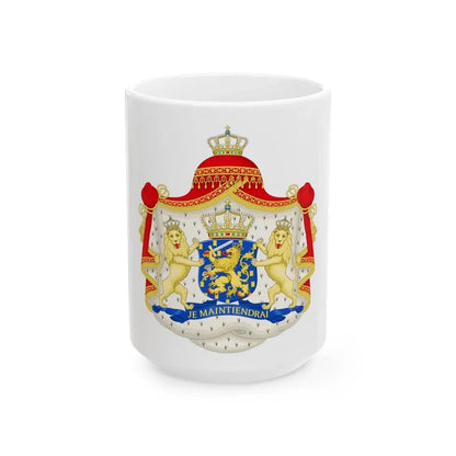 Royal coat of arms of the Netherlands (1815-1907) - White Coffee Mug 15oz - Go Mug Yourself